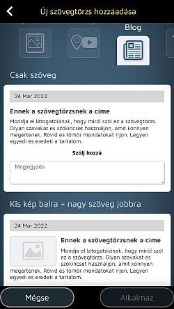 A blogbejegyzéseidnek dátuma lehet, az olvasóid pedig megjegyzéseket fűzhetnek hozzá.